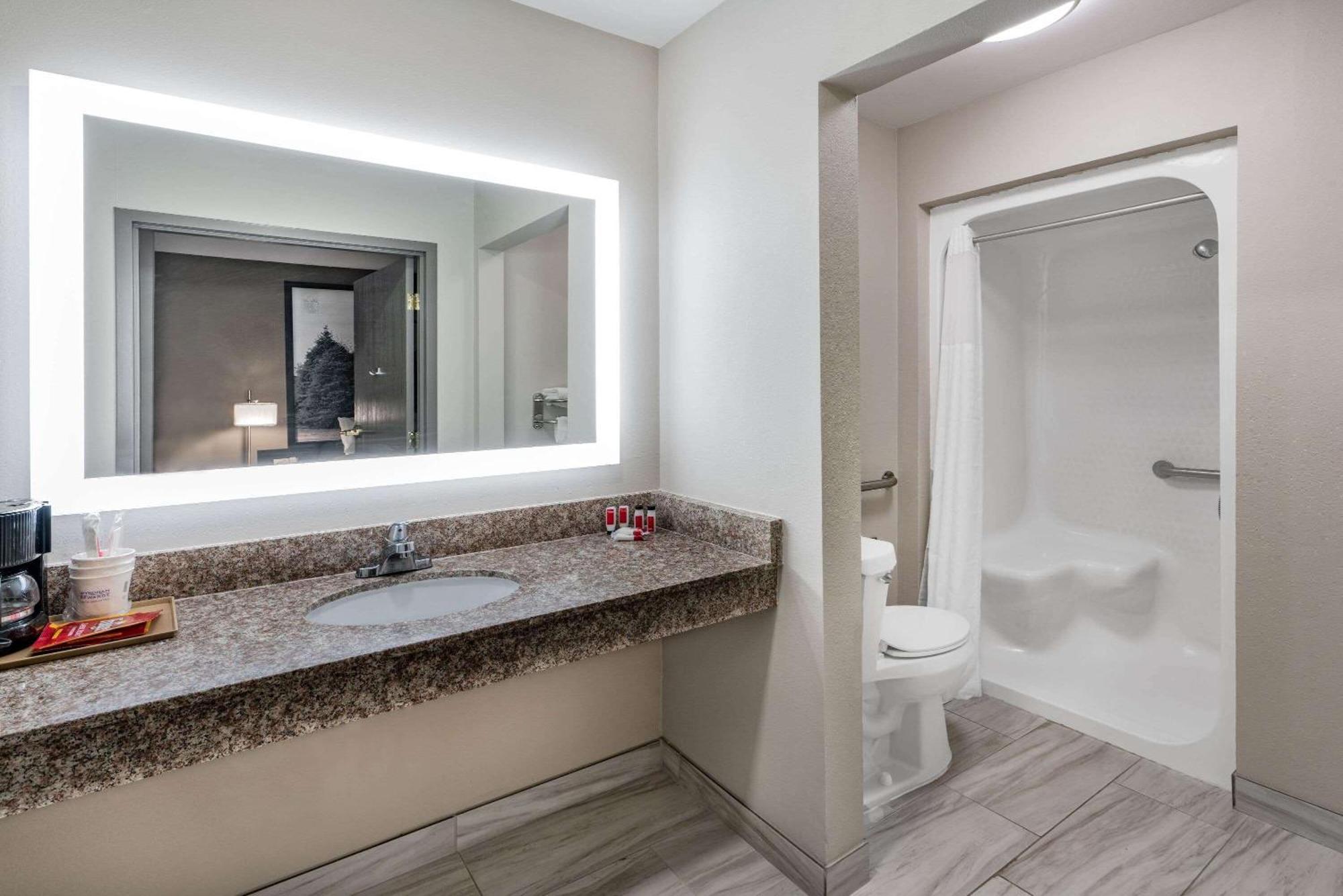Queen Room with Roll-In Shower - Mobility Accessible/Non-Smoking
