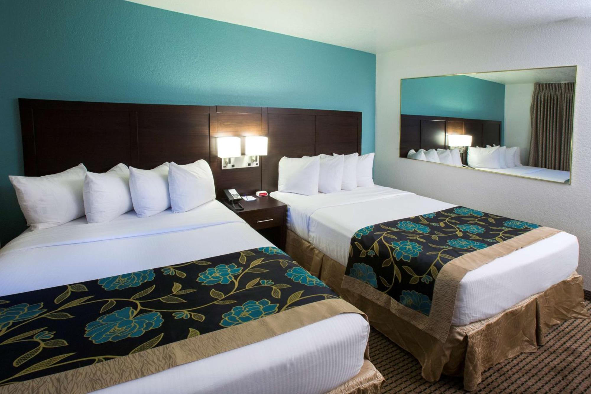 Standard Room with Two Double Beds and Pool View - Non-Smoking