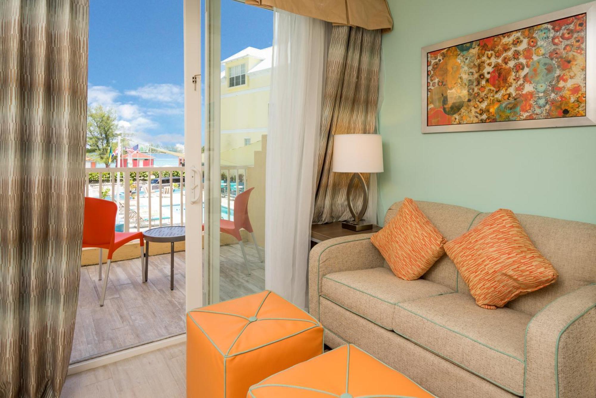 Suite mit 2 Queensize-Betten und Balkon