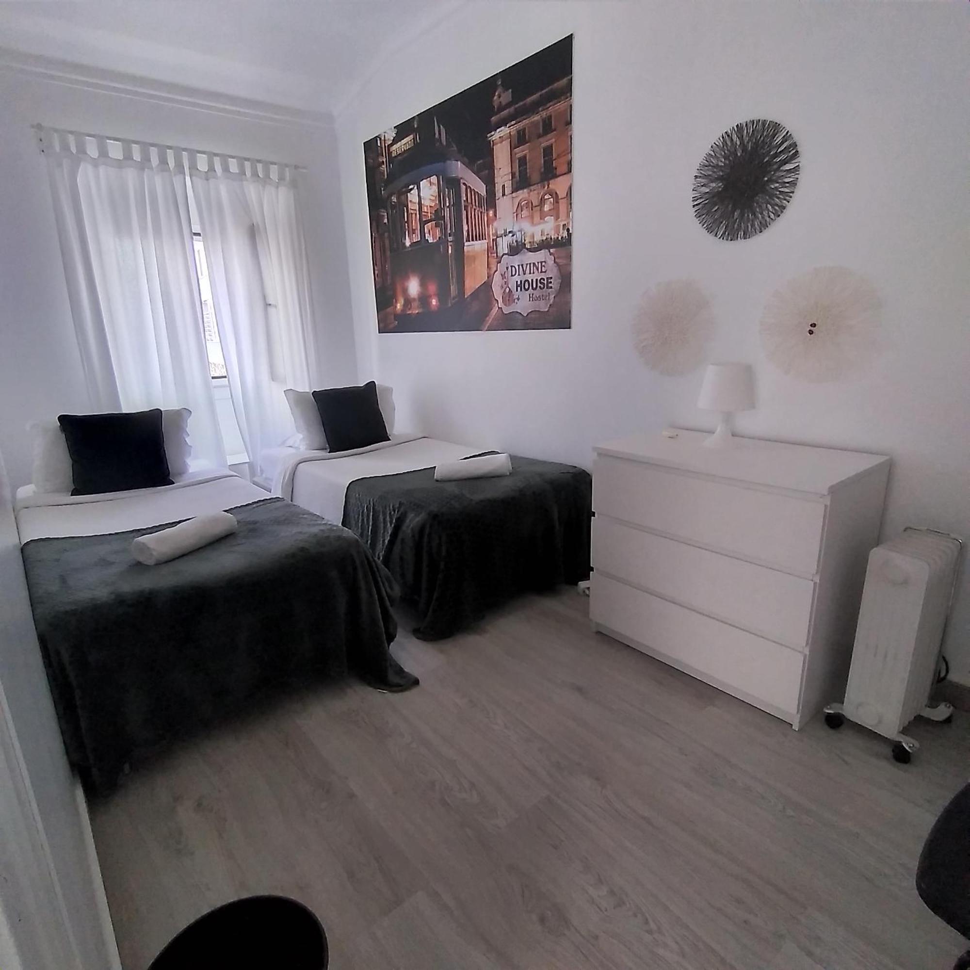 Budget Zweibettzimmer mit Gemeinschaftsbad