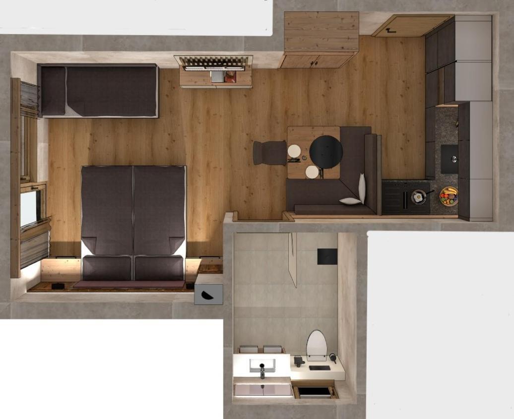 Apartment mit Balkon