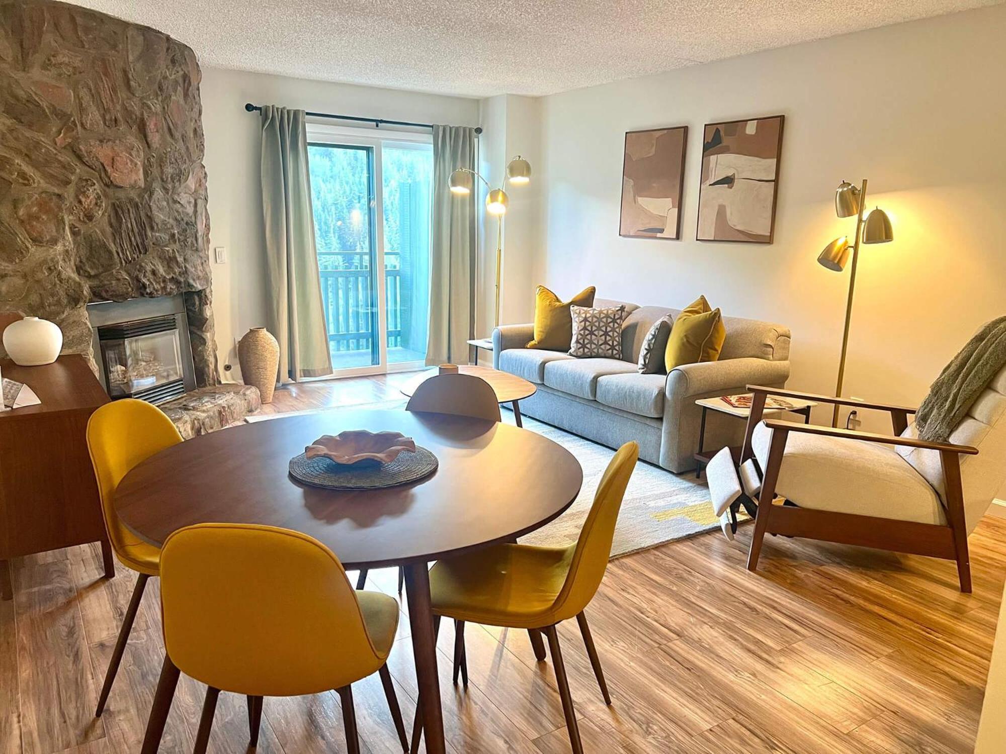 Apartment mit 1 Schlafzimmer, Balkon und Bergblick