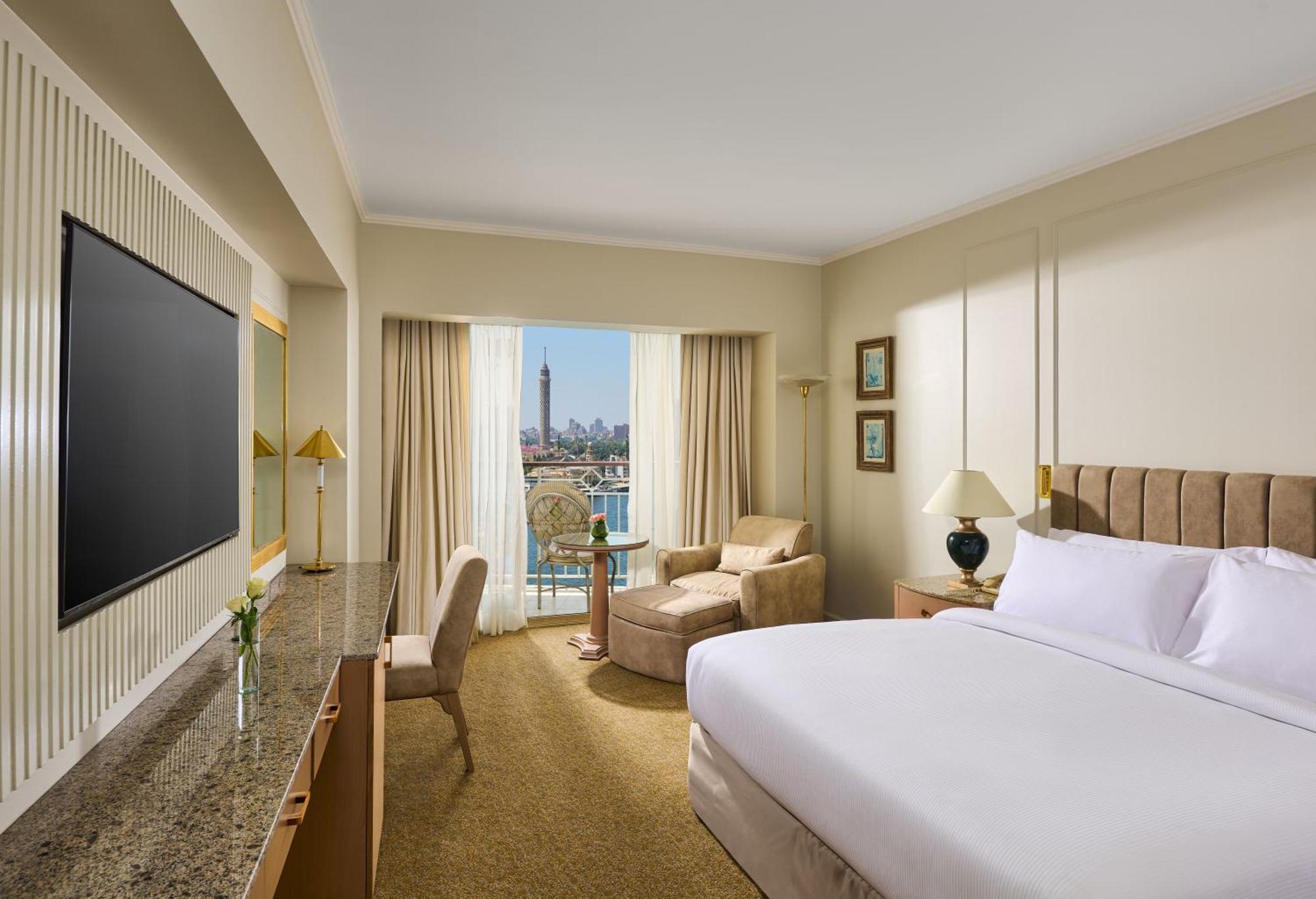 Habitación con cama extragrande y vistas al Nilo - Planta superior