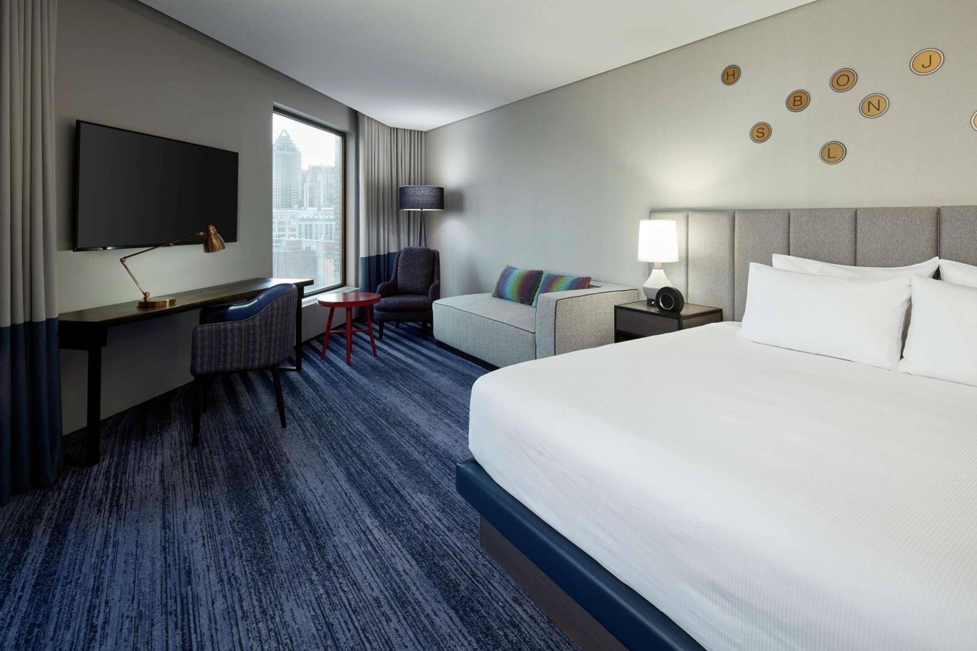 Hoek Kamer met Kingsize Bed - Uitzicht op de Stad