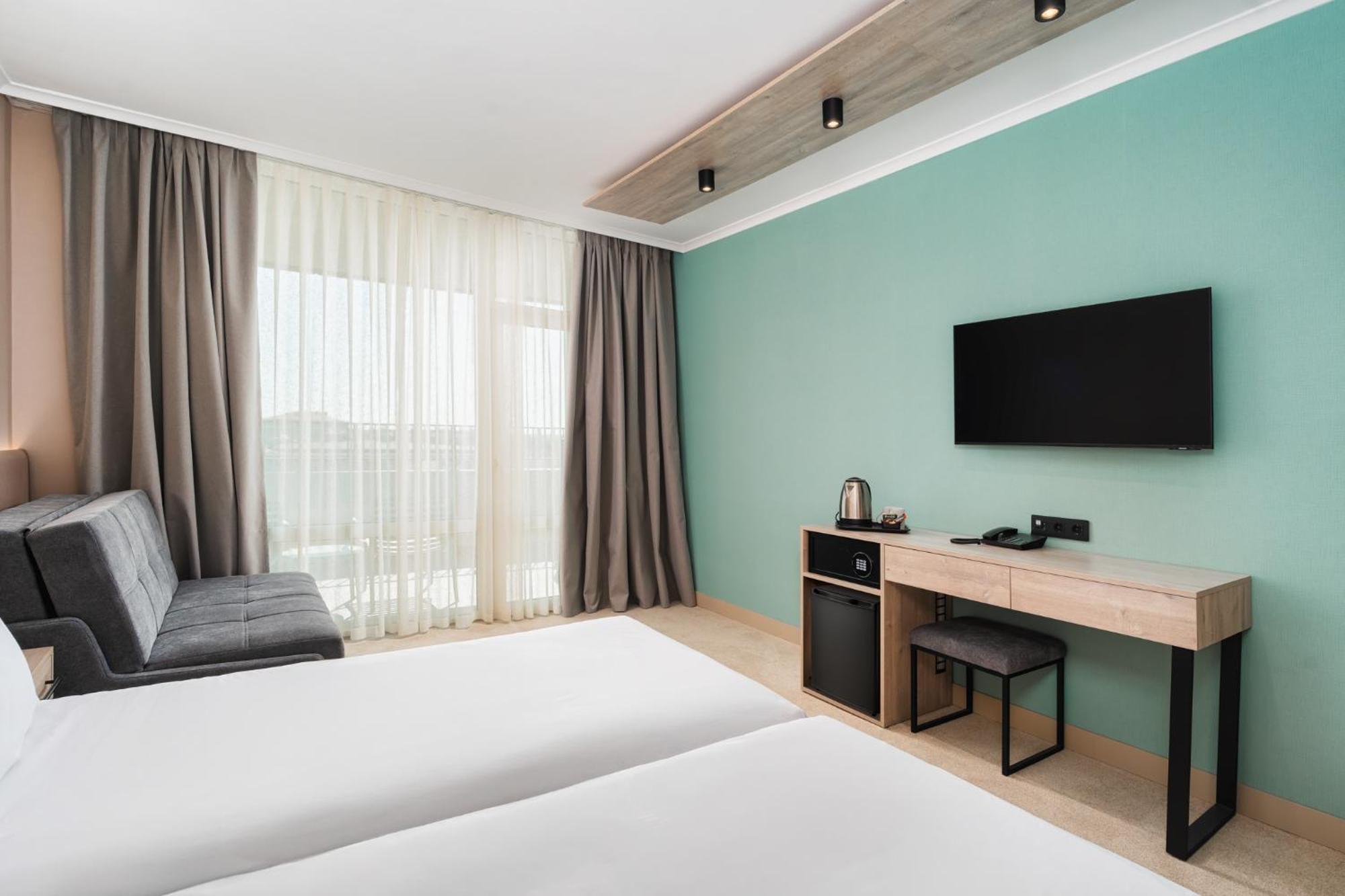 Deluxe Zweibettzimmer mit Stadtblick