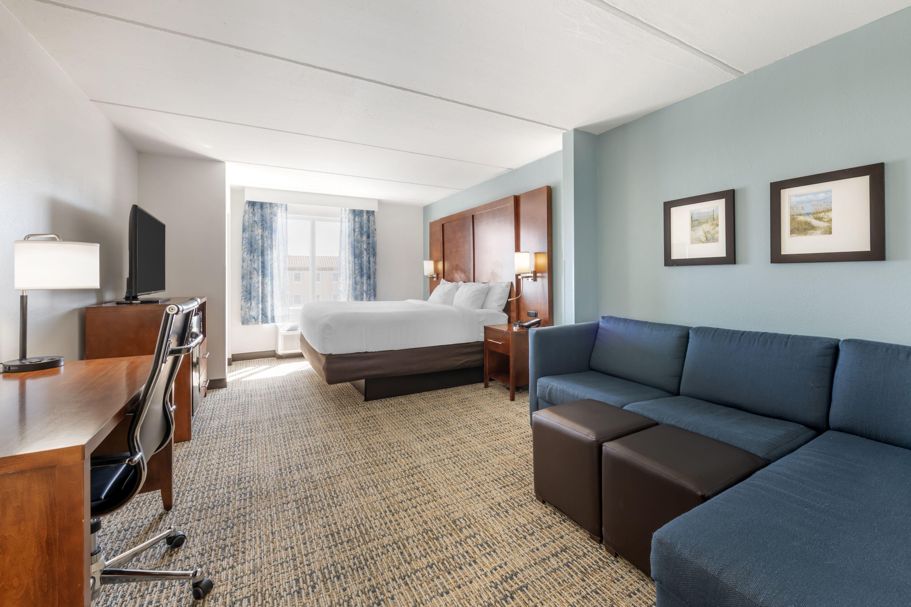 King Suite with One-Person Sofa Bed - Non-Smoking/Communication Accessible