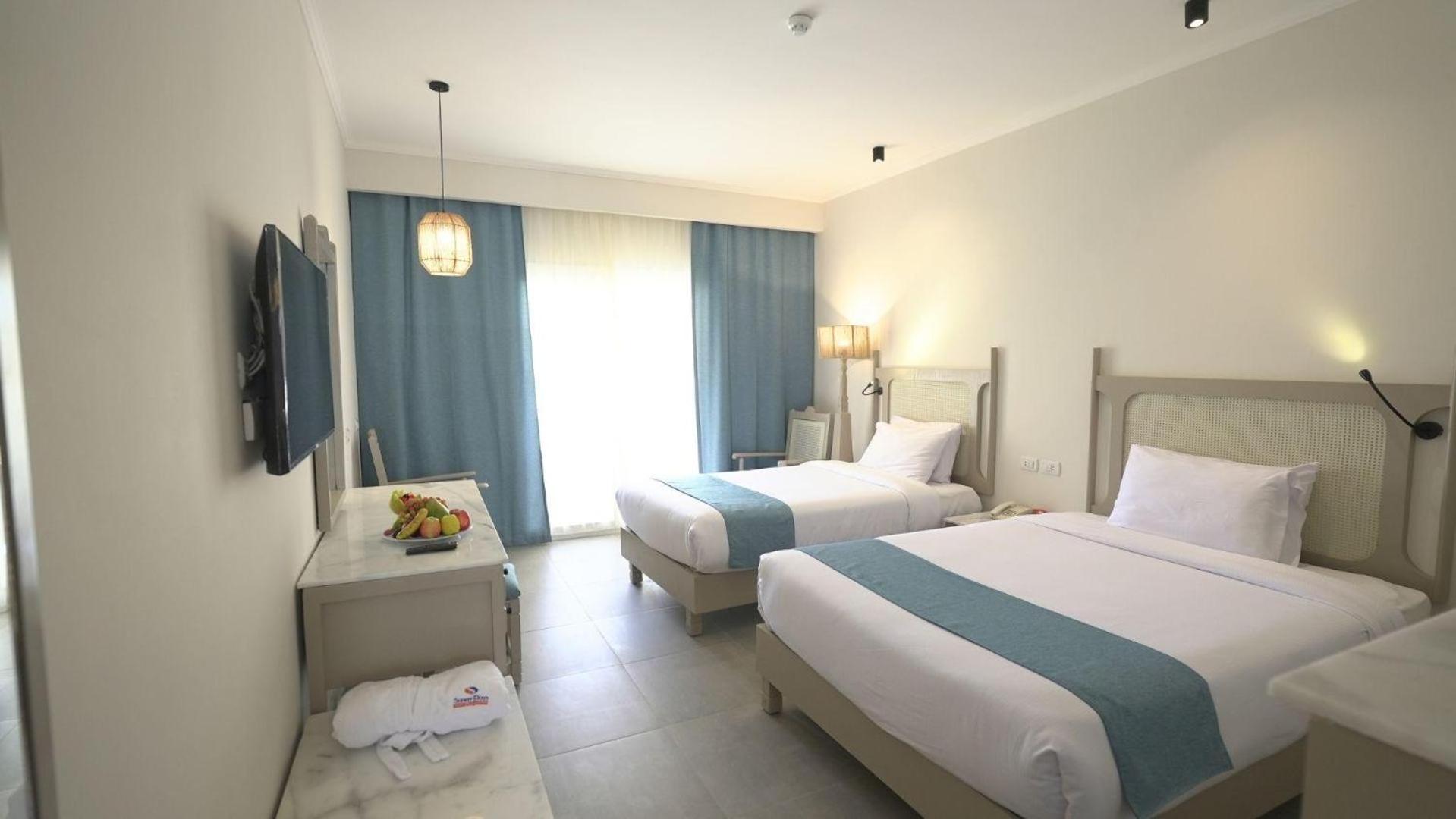 Deluxe Doppel-/Zweibettzimmer mit Meerblick
