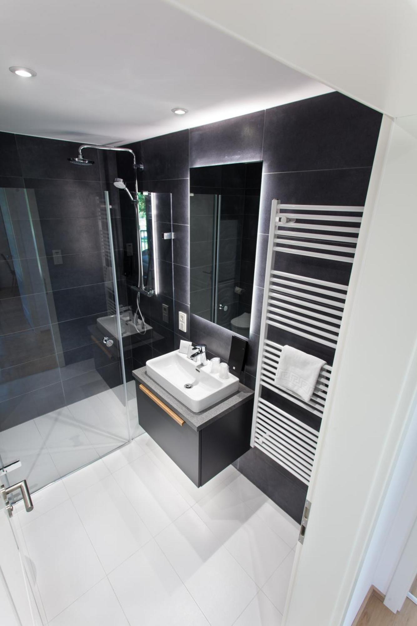 Apartment mit einem Schlafzimmer und Sauna