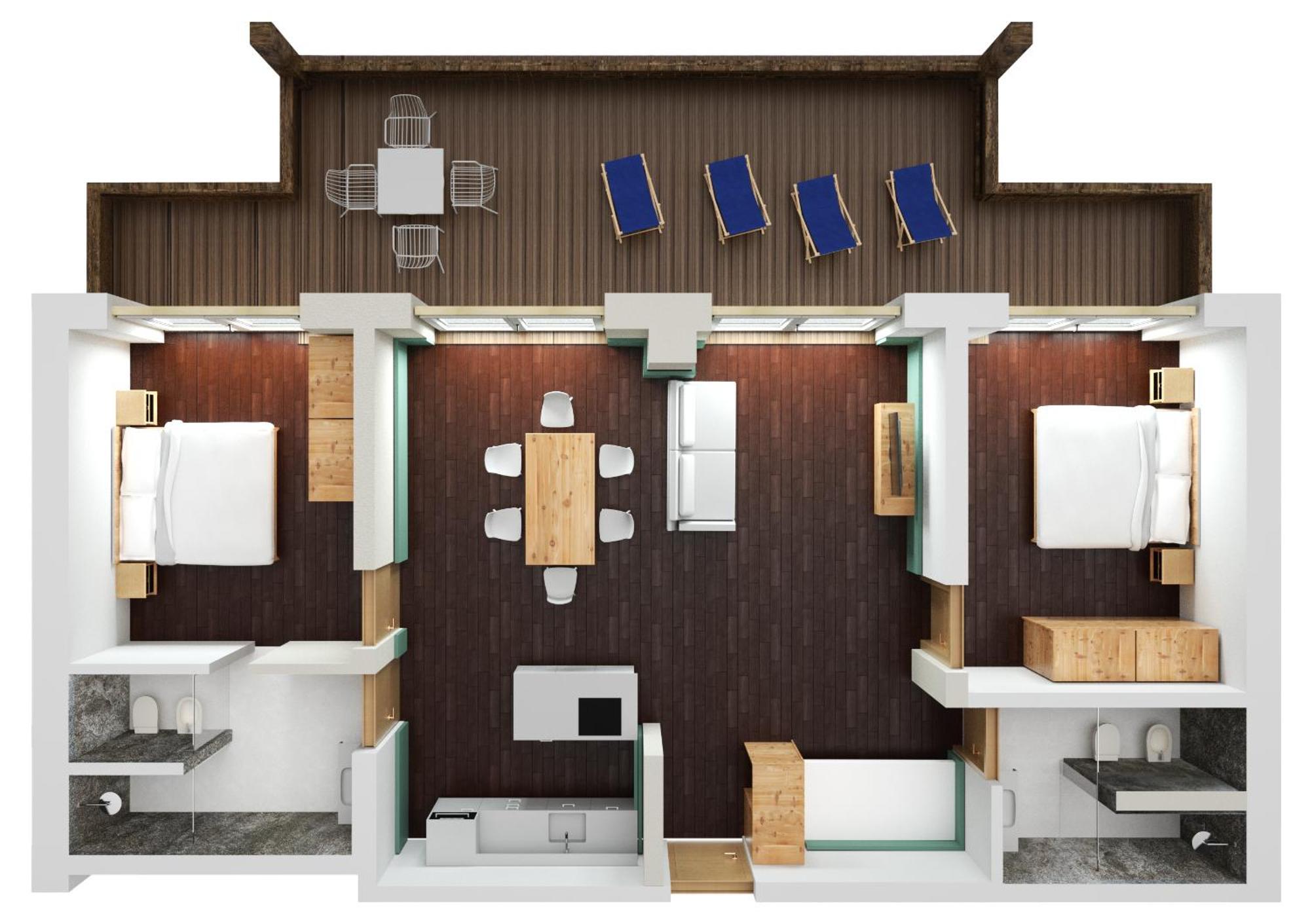 Appartamento Superior con 2 Camere da Letto