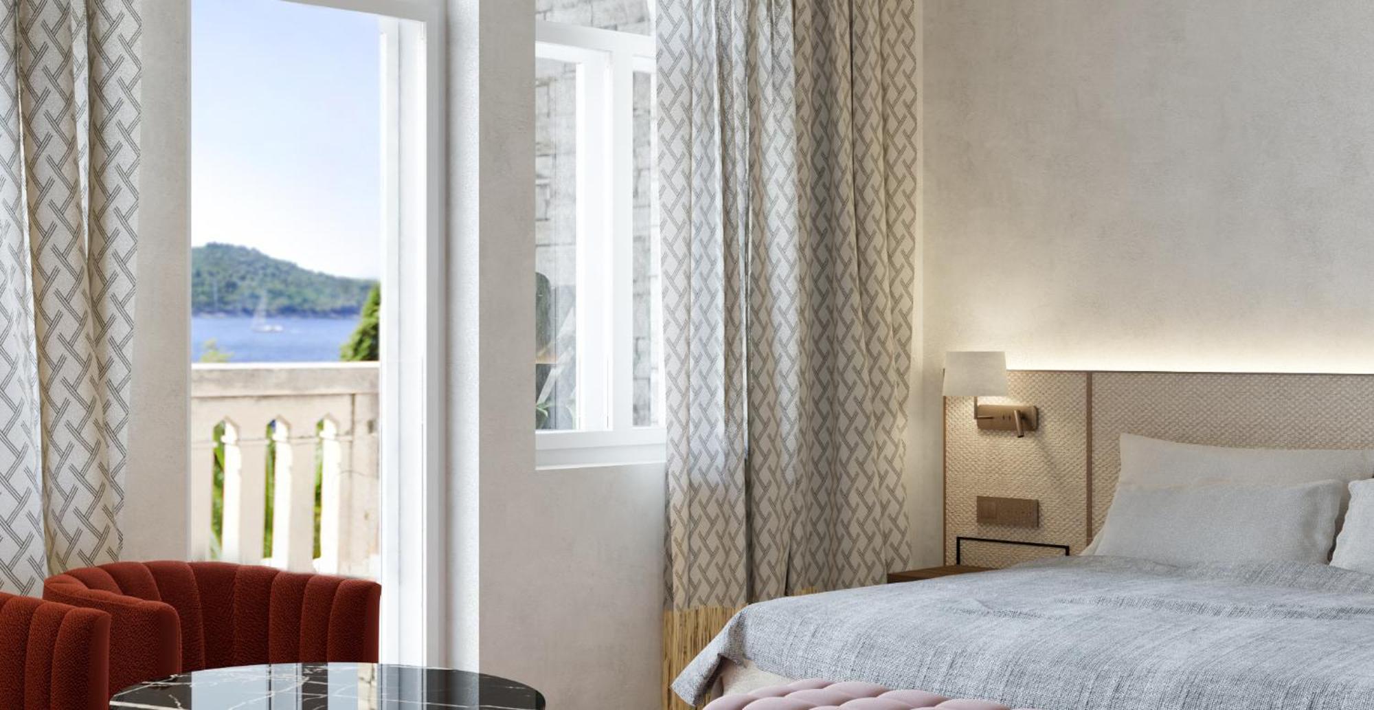 Deluxe kamer met balkon en uitzicht op zee