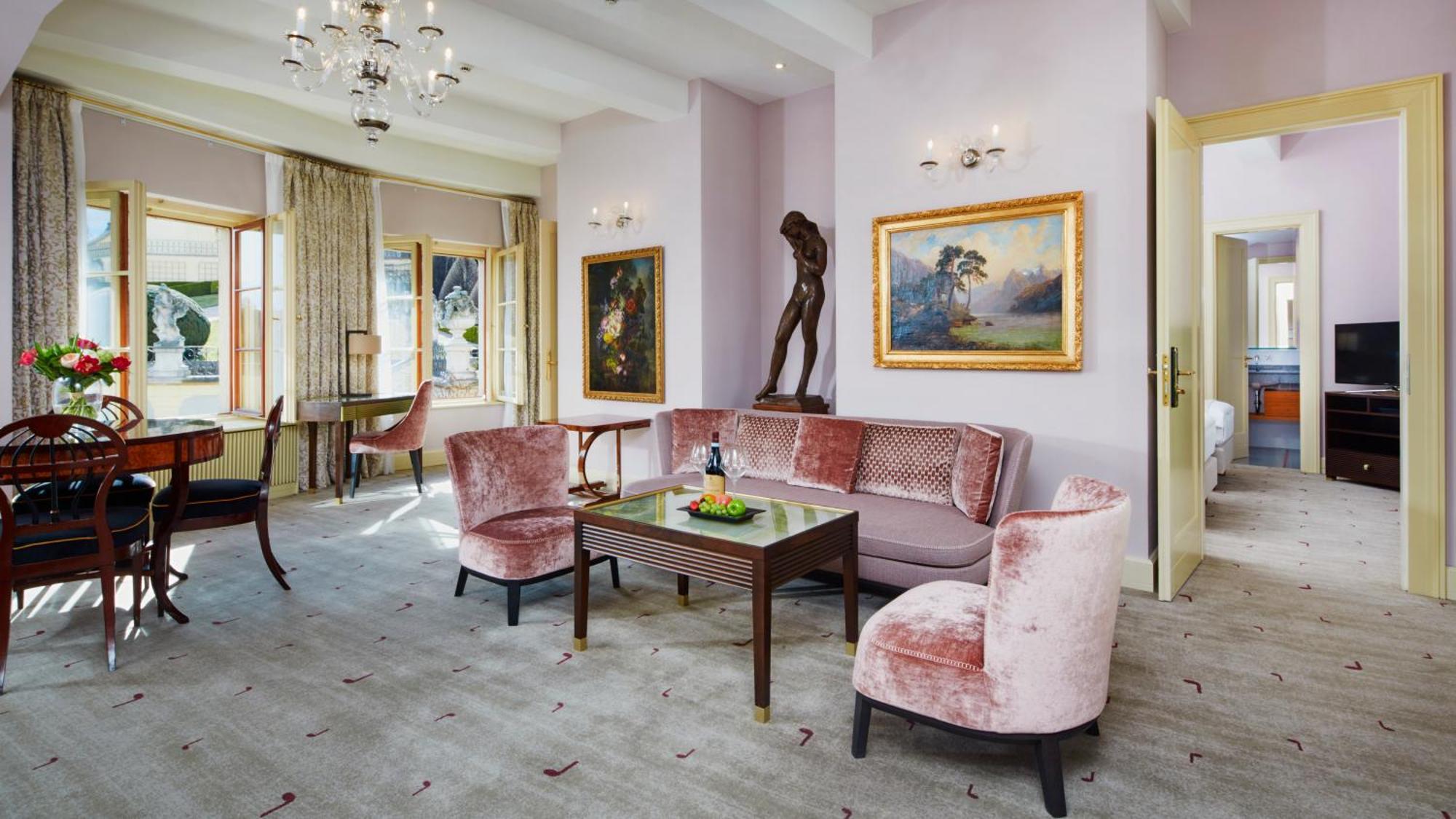Deluxe-Apartment mit 2 Schlafzimmern und Gartenblick