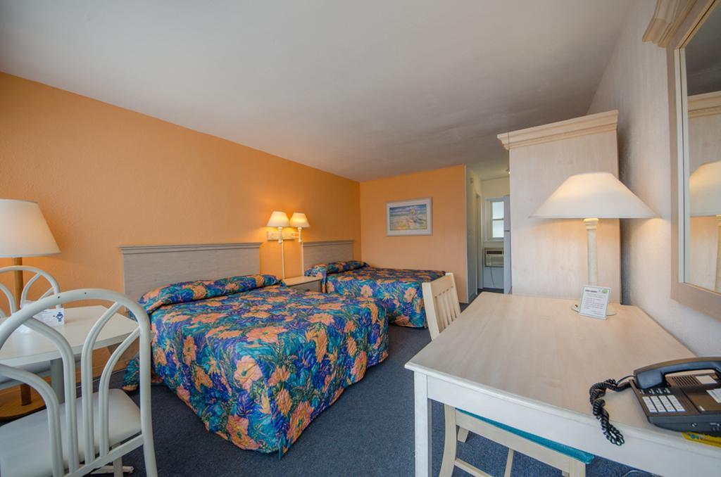 Standard Motel Room with Two Double Beds