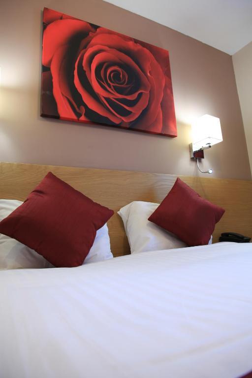 Doppel- oder Zweibettzimmer mit Stadtblick und externer, privater Dusche und WC