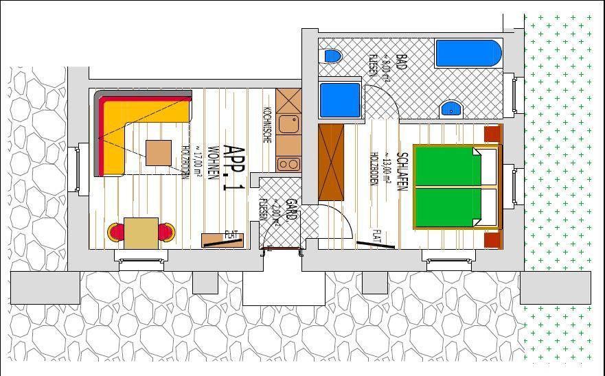 Apartment mit 1 Schlafzimmer 1