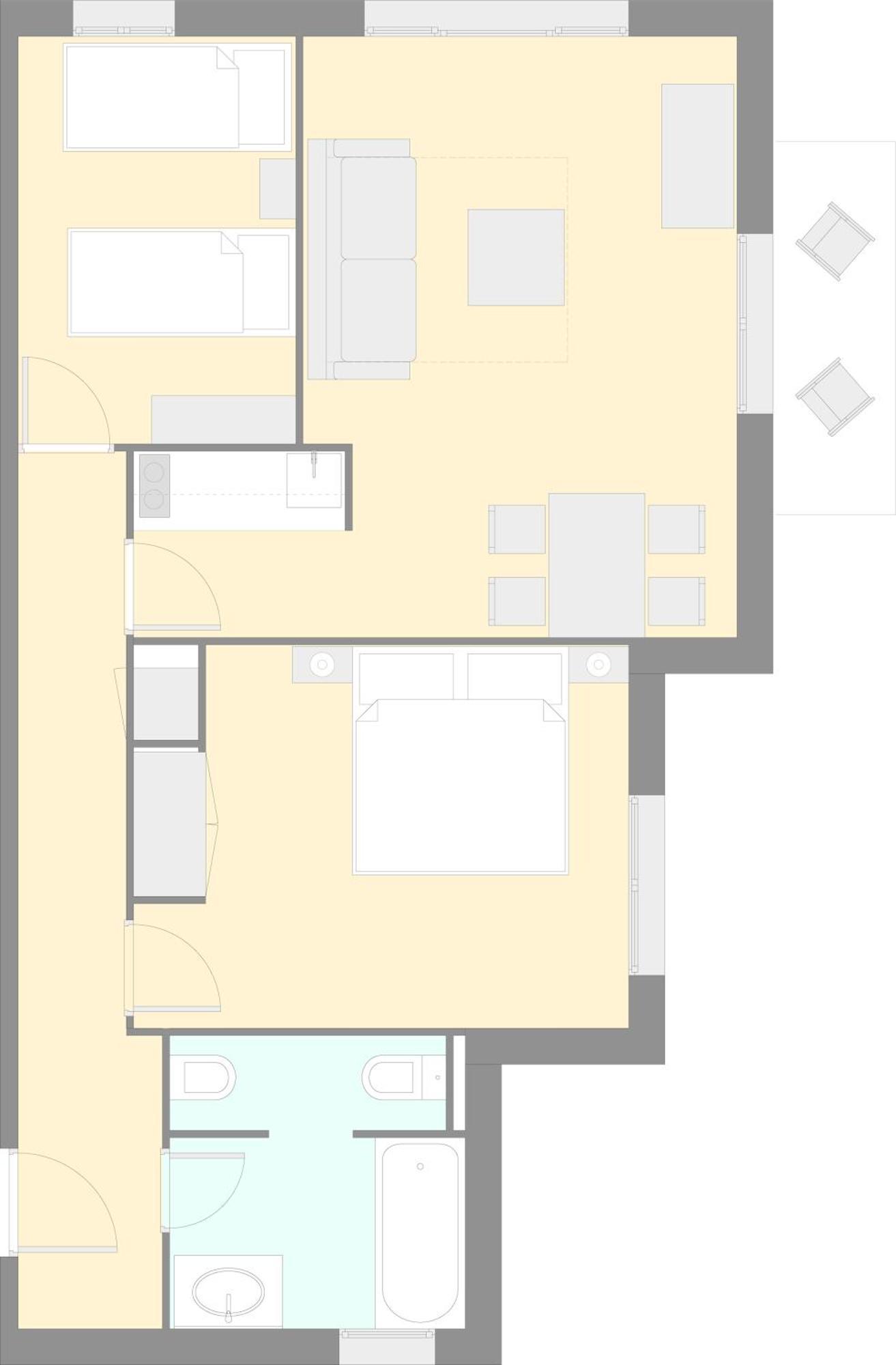 Appartement 2 Chambres avec Terrasse - Vue sur Montagne