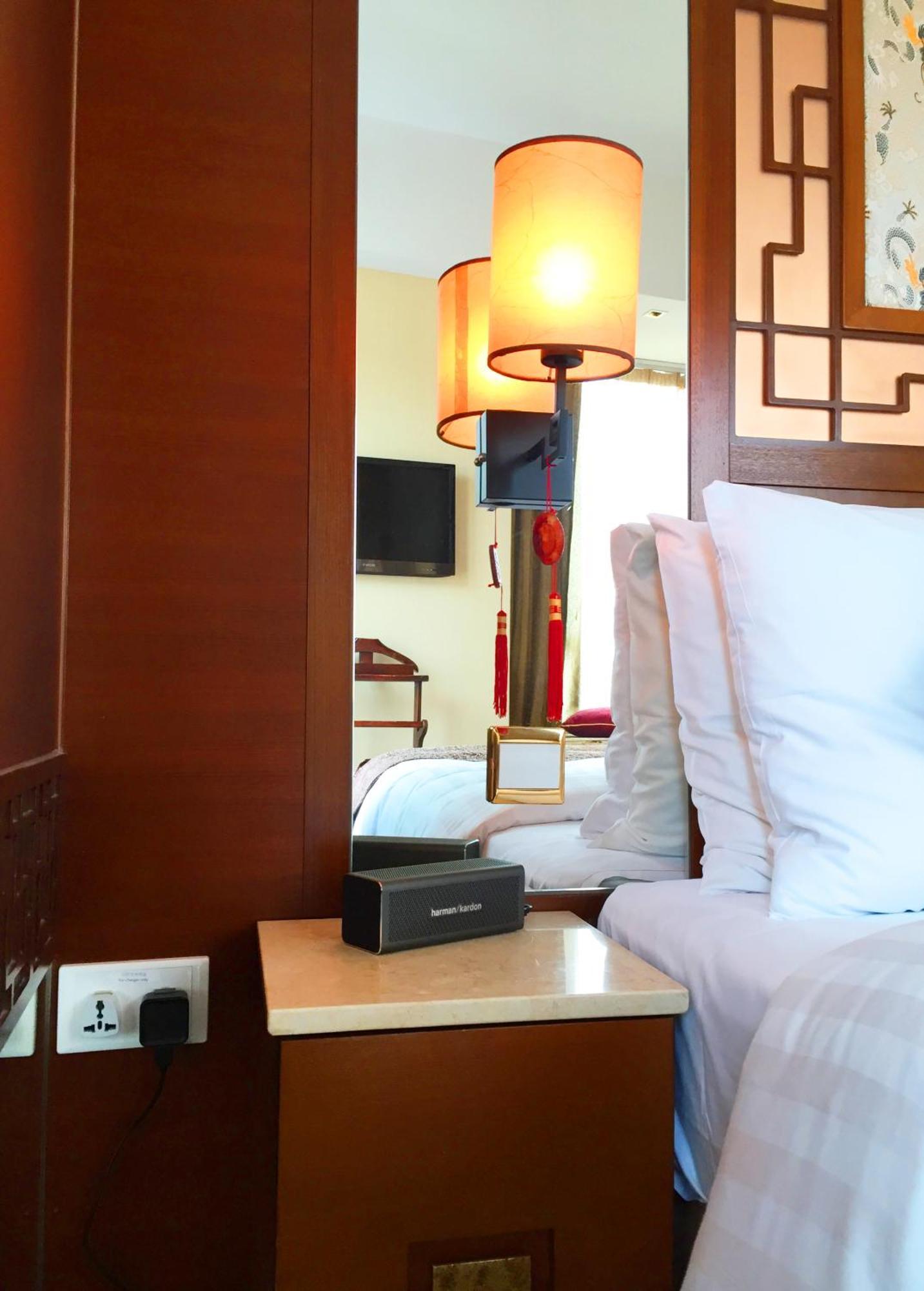 Deluxe Dreibettzimmer mit Hafenblick
