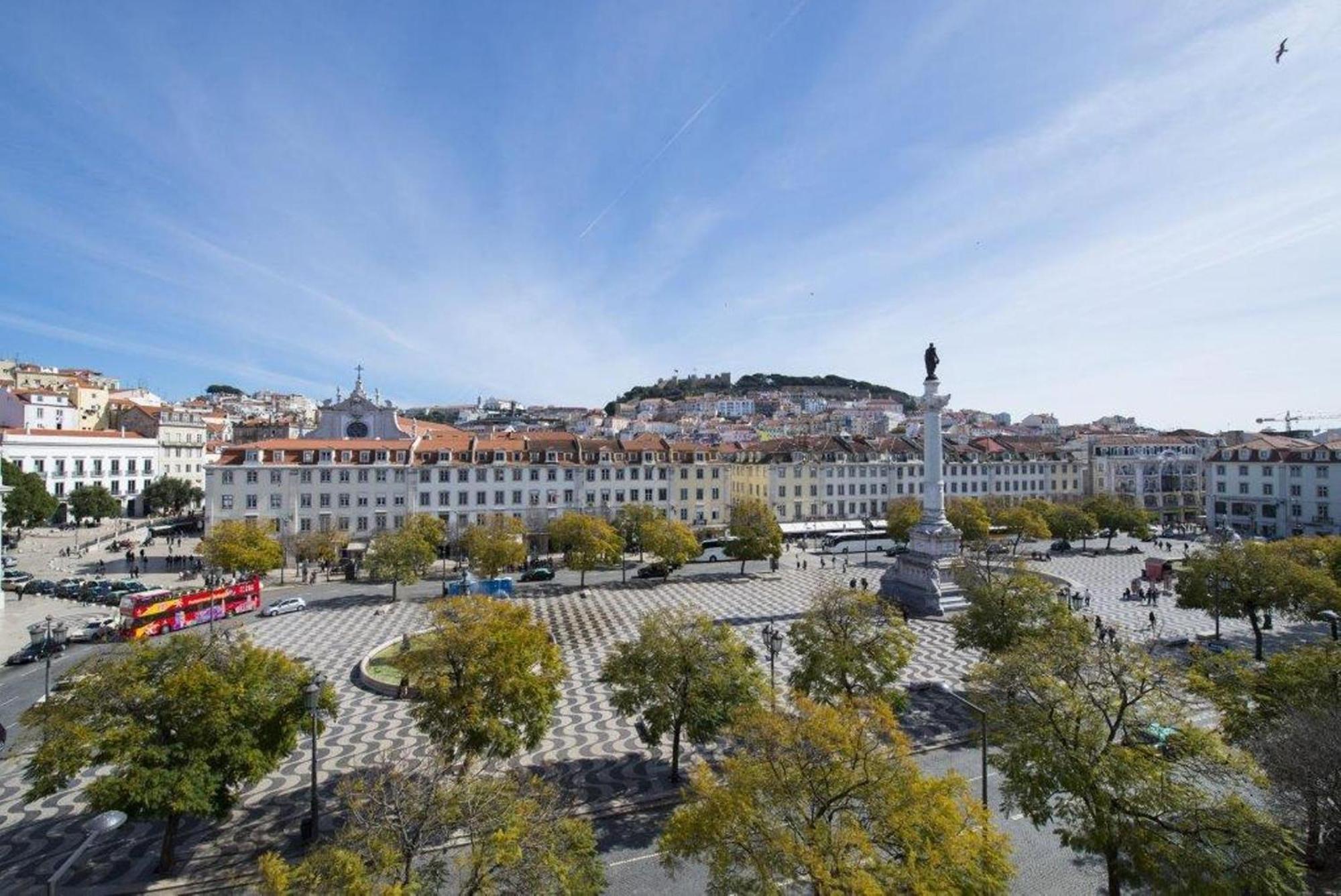 Doppelzimmer mit Blick auf den Rossio-Platz