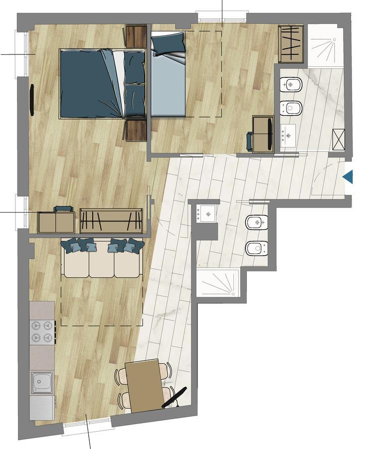 Appartamento con 2 Camere da Letto