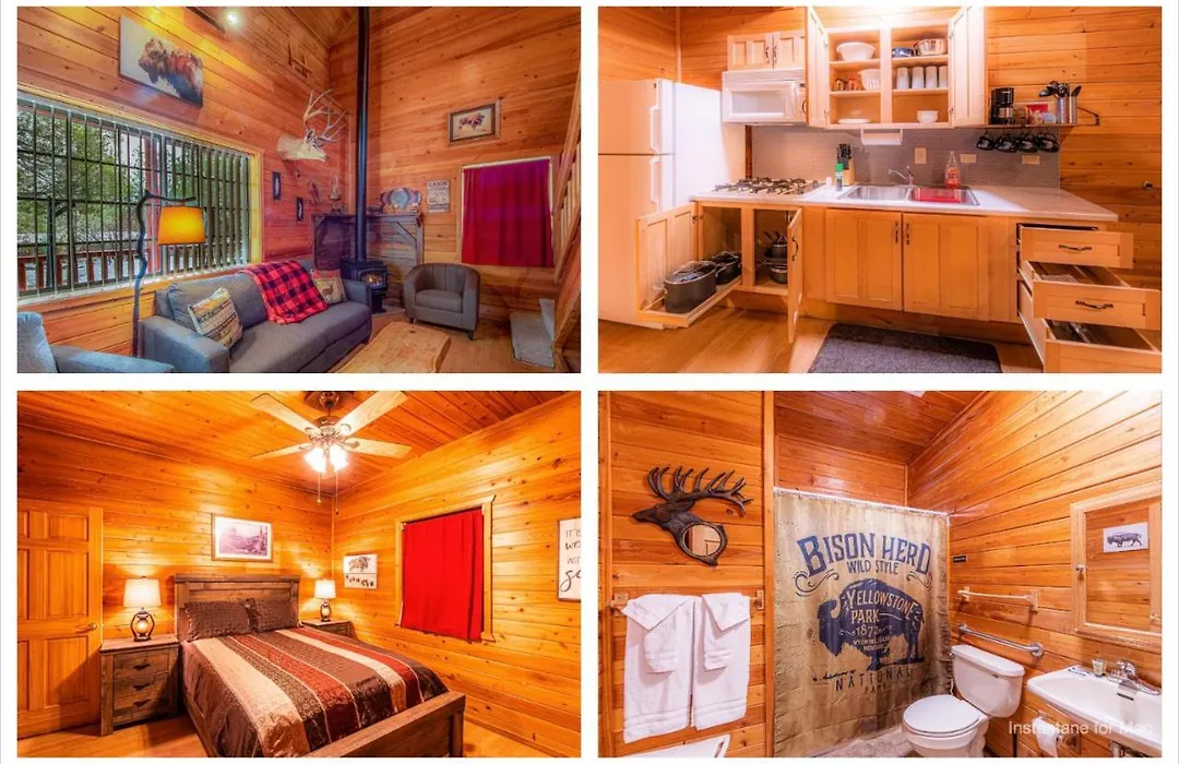 Cabin #4 The Wolves Den - Pet Friendly- Sleeps 6 - Playground & Game Room-1