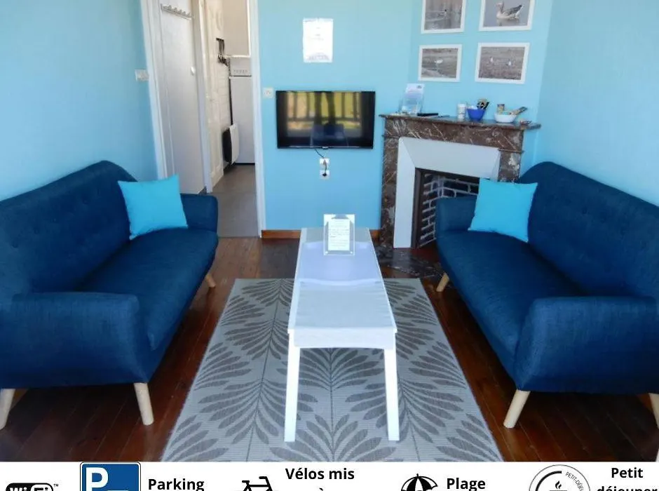Villa Des Bains De Mer Avec Balcon Et Vue, Terrasse, 300 M Plage, 2 Chambres, Velos Fournis A Mers Les Bains Le Treport, Petit Dejeuner En Option-1