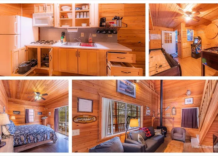Cabin #4 The Wolves Den - Pet Friendly- Sleeps 6 - Playground & Game Room
