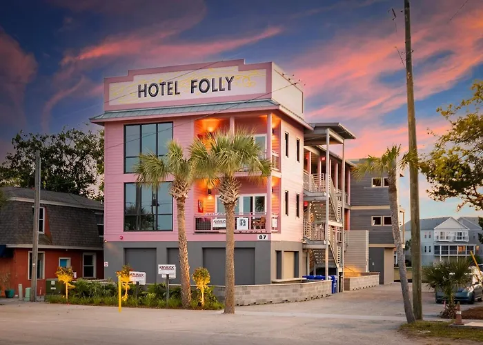 Hotel Folly With Marsh And Sunset Views