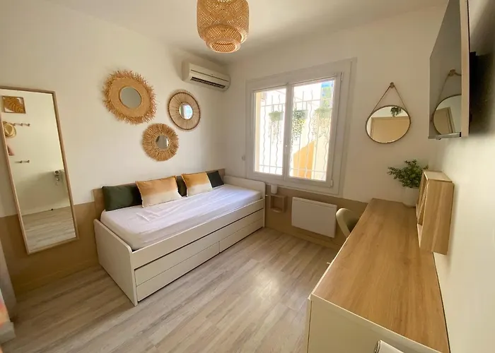 Chambre climatisée 2 lits - Proche Centre Tramway Montpellier