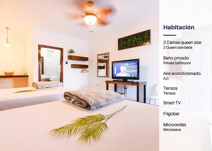 Habitacion Doble Playa Bonita-Calle 13-Bar. Wow