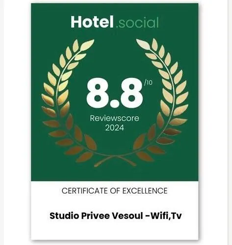 Studio privée Vesoul -Wifi,TV,Clim,Parking gratuit