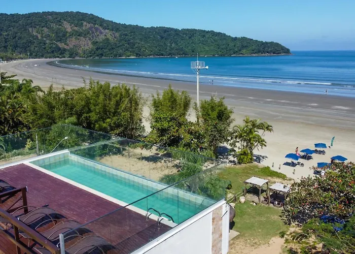 Pousada Conca di Mare - Restaurante próprio - Pé na areia Bertioga