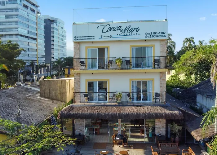 Pousada Conca di Mare - Restaurante próprio - Pé na areia Bertioga